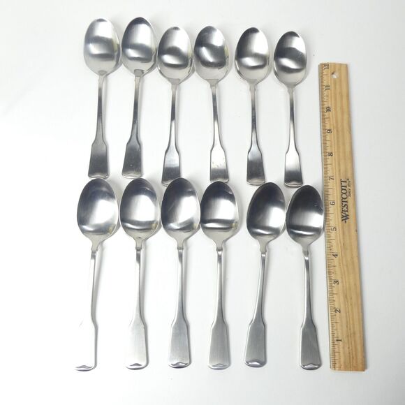 American Colonial Oneida Cube 72pc Flatware Set Stainless Forks Spoons - Picture 11 of 16